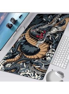 Rock Pow Japanese Dragon Large Gaming Mousepad Keyboard Gamer Mouse Pad on The Table Speed Desk Mat Anime 800 * 300 * 3mm Mouse Mats  - Image 2