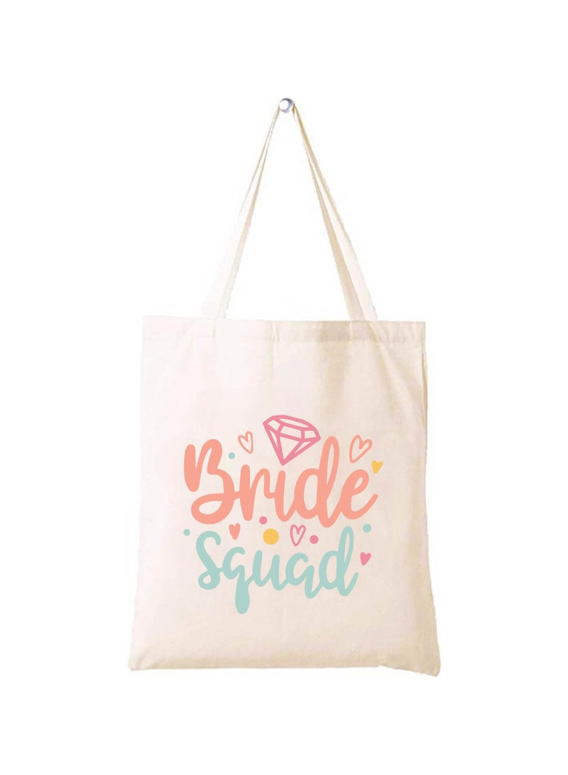 برينت شوب فور مي حقائب يد فرقة العروس-حقيبة قطنية صديقة للبيئة لحفلات الزفاف-وصيفات العروس-حفلات العازبة-فكرة هدية وصيفة العروس - Image 1