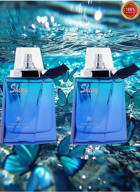 2 Pieces Shiny Perfume For Men 100ml EDT