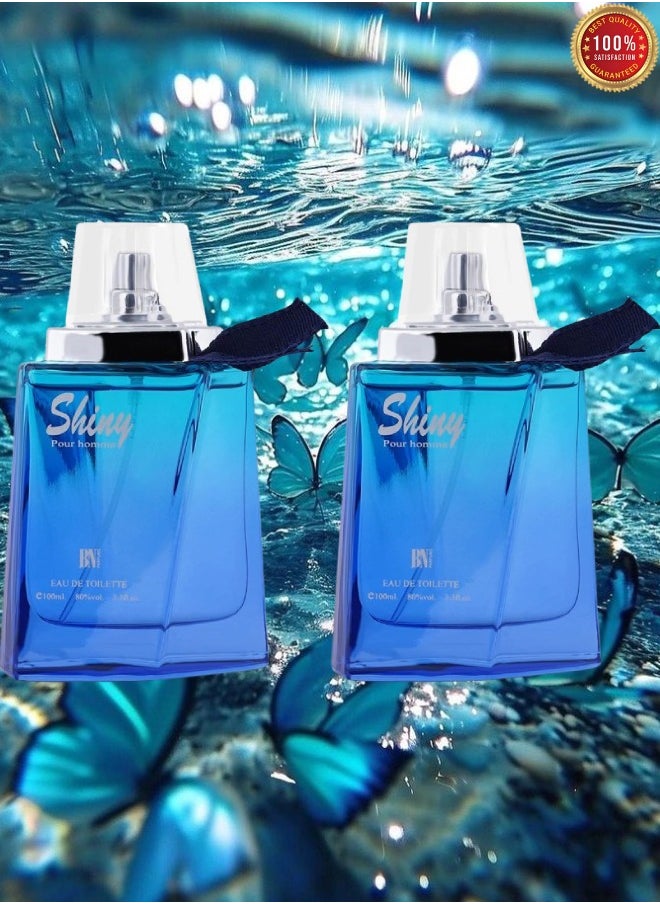 Classic Perfumes 2 Pieces Shiny Perfume For Men 100ml EDT  - Image 1