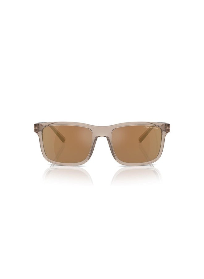 Armani Exchange - 4145S Clear Brown Glossy 57 - Image 1