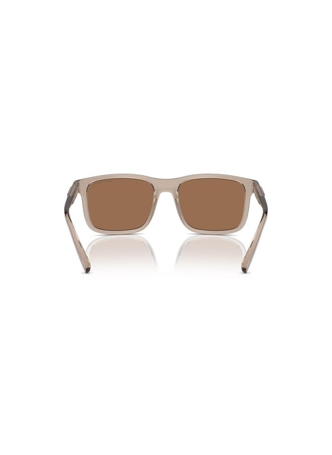 Armani Exchange - 4145S Clear Brown Glossy 57 - Image 1