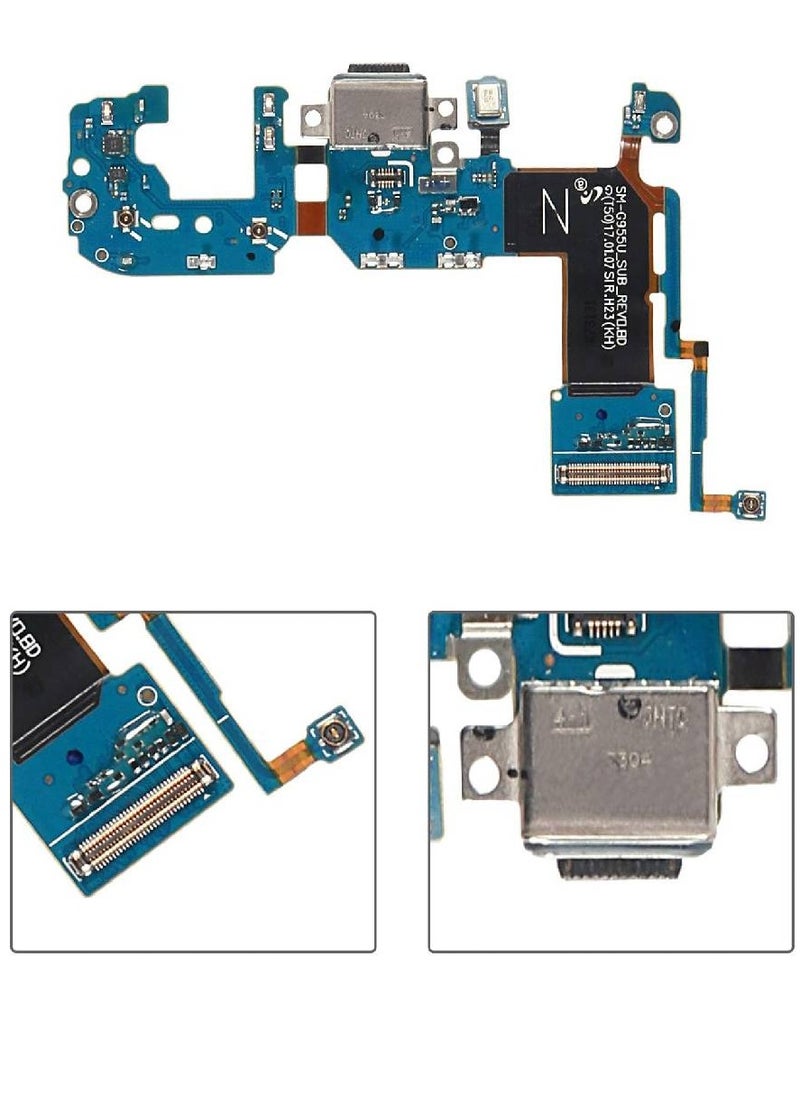 GENNEXT - USB Dock Connector Charging Port with Mic Flex Cable Compatible With Samsung Galaxy S8 Plus SM-G955U - Image 1
