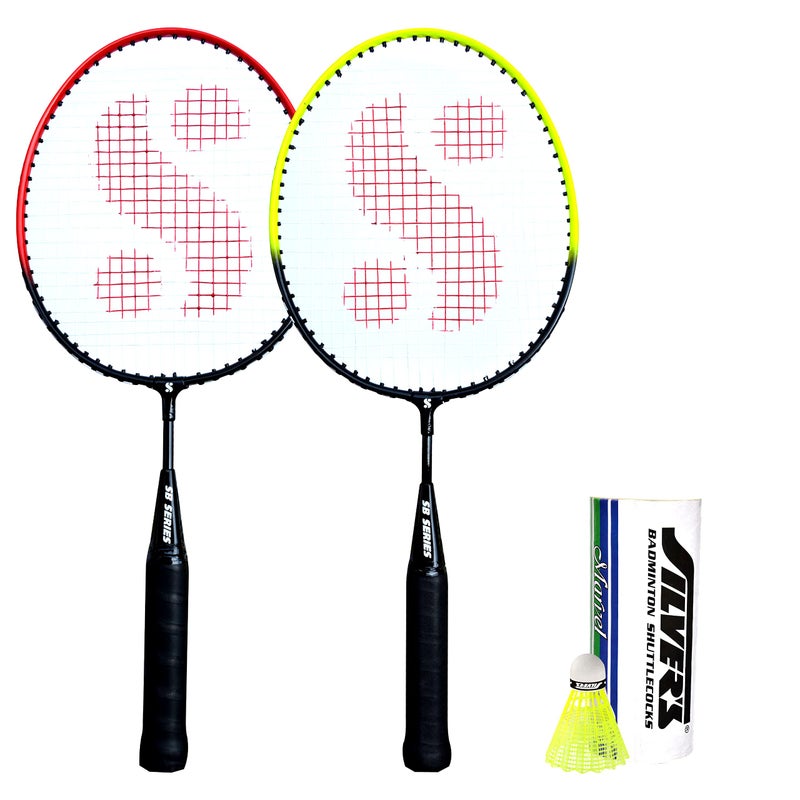 Silvers Silver's Junior Pedal Combo-5 (2 Badminton Rackets, 3 Plastic Shuttlecock) - Image 2