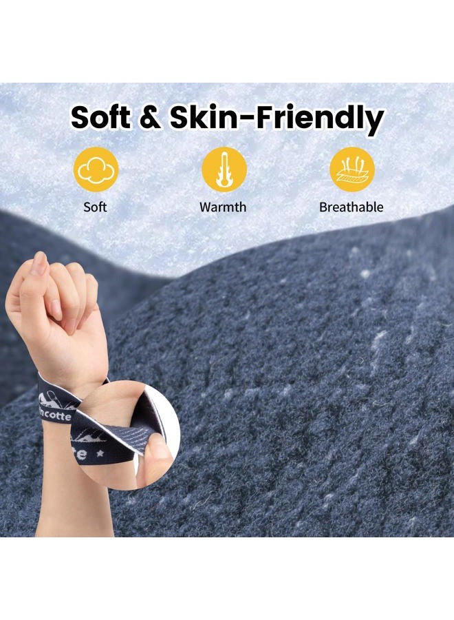 Yncotte Men's Elastic Wrist Glove Safety Strap for Skiing, Adjustable Glove Handcuff Leashes Comfortable for Hanging Gloves - Image 2