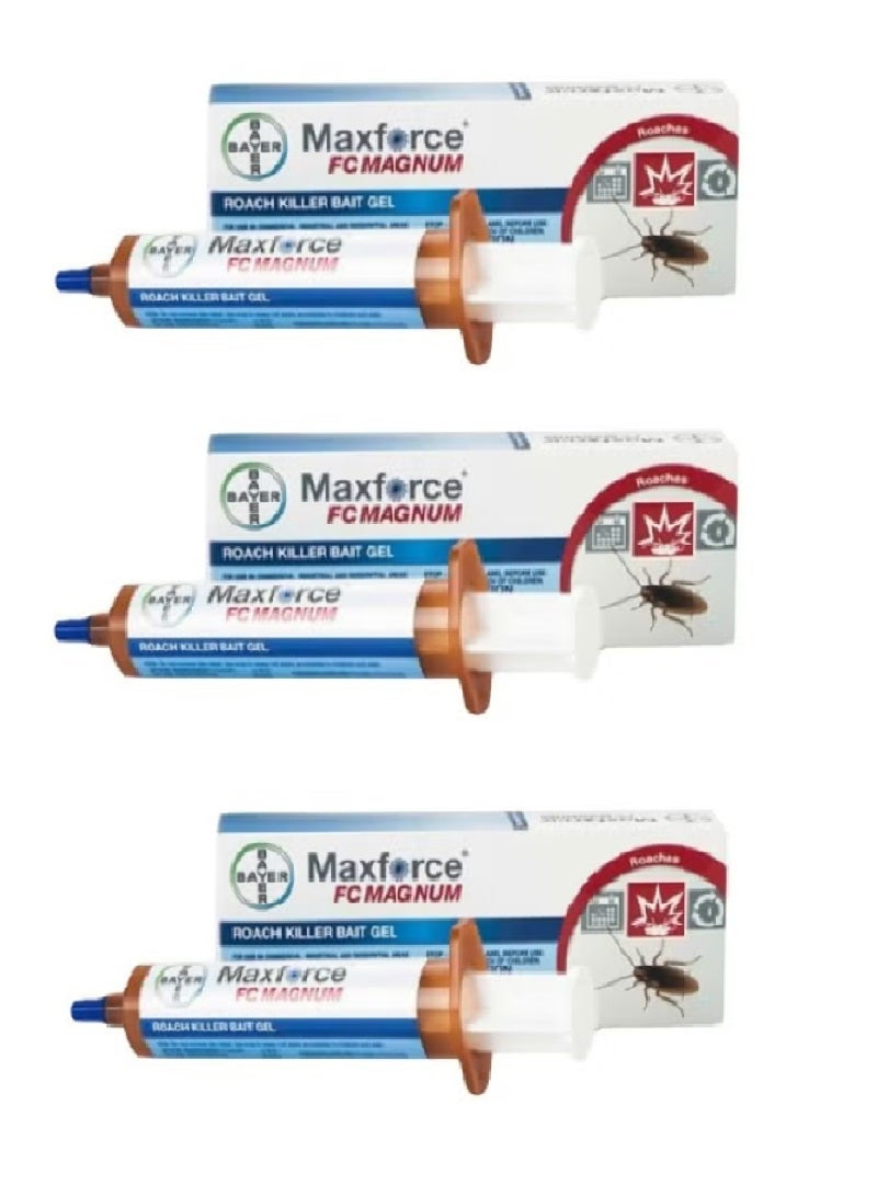 Maxforce FC Magnum 33g Roach - Effective Control Solution Pack Of 3
