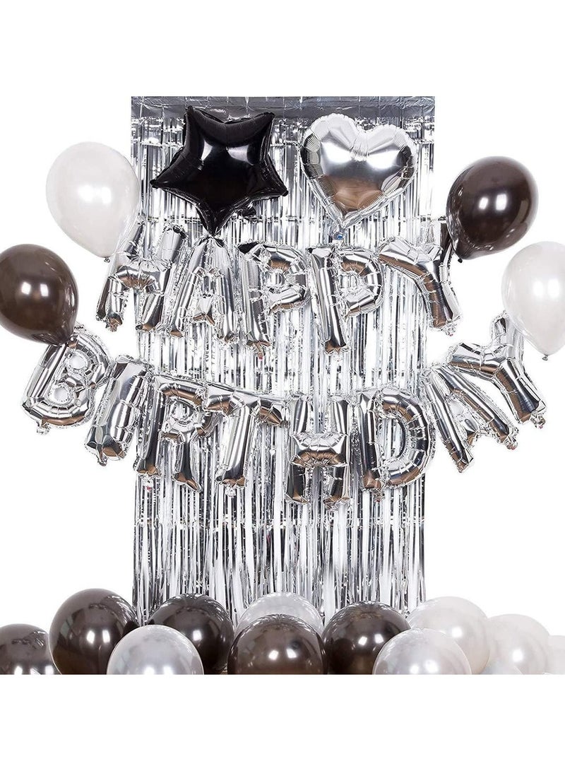 Silver Foil Backdrop 2m Length 1m Width Glitter Foil Backdrop for Wedding Birthday Baby Shower Party Decoration - Image 4