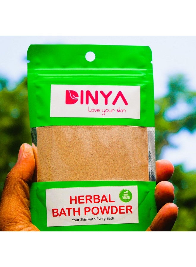 Generic Dinya Bath Powder 21 Herbals Bath Powder For Skin 100% Naturals Bath Scrub Face Pack Face Mask (For All Skin Type Men And Women) 100Gm - Image 1