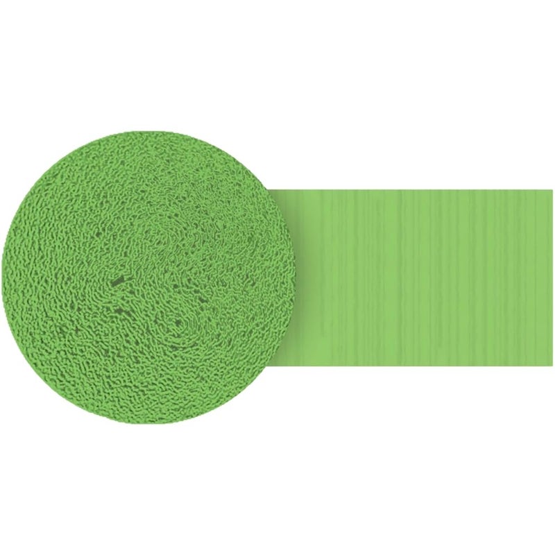 Amscan Kiwi Green Crepe Paper Roll  81 1 Count  Great for Stunning DIY Crafts Party Decor and More
