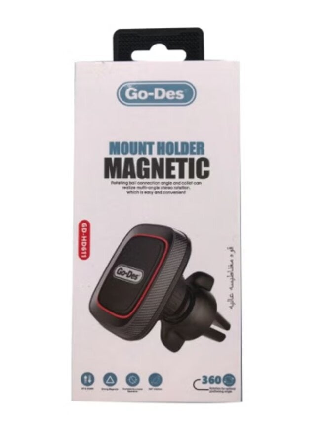 GO-DES Mount Magnetic Car Holder 360 Black - Image 3