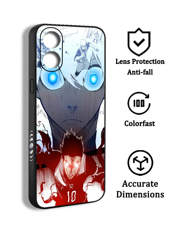 ماركة غير محددة - غطاء حالة هاتف ل انمي كرة القدم انمي بلو لوك OPPO Reno 8T 4G BLU02 مع الطباعة - Image 1