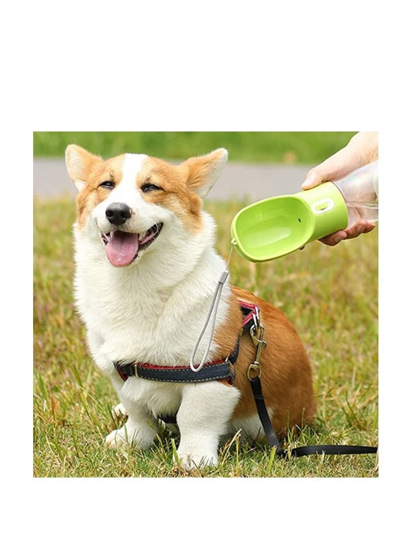 SHOWAY Multifunctional Leakproof Pet Water Bottle Green/Clear - Image 5