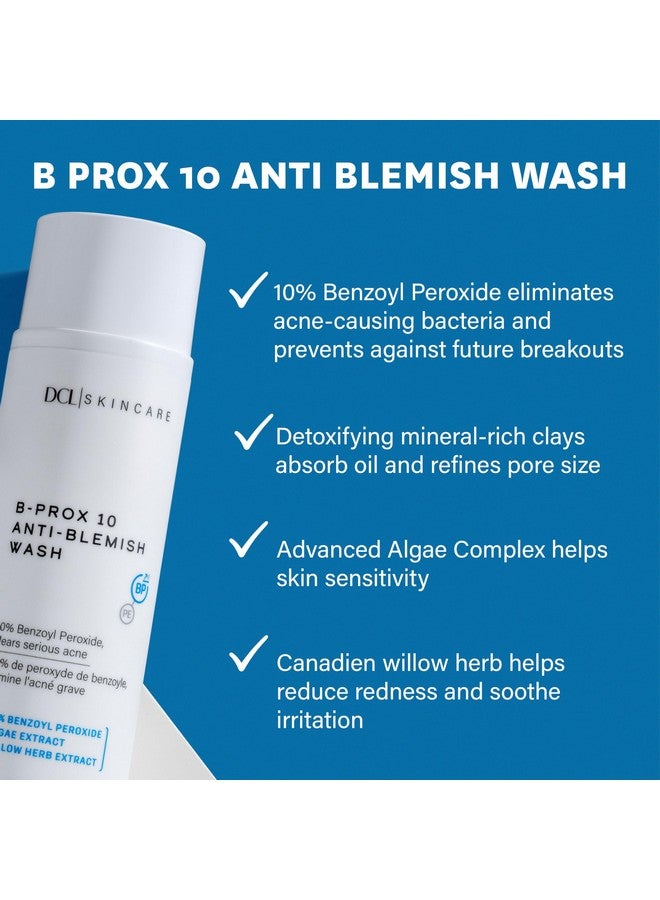 DCL Skincare B Prox 10 Antiblemish Wash Maximum Strength 10% Benzoyl Peroxide Acne Facial Wash 6.7 Fl Oz - Image 2