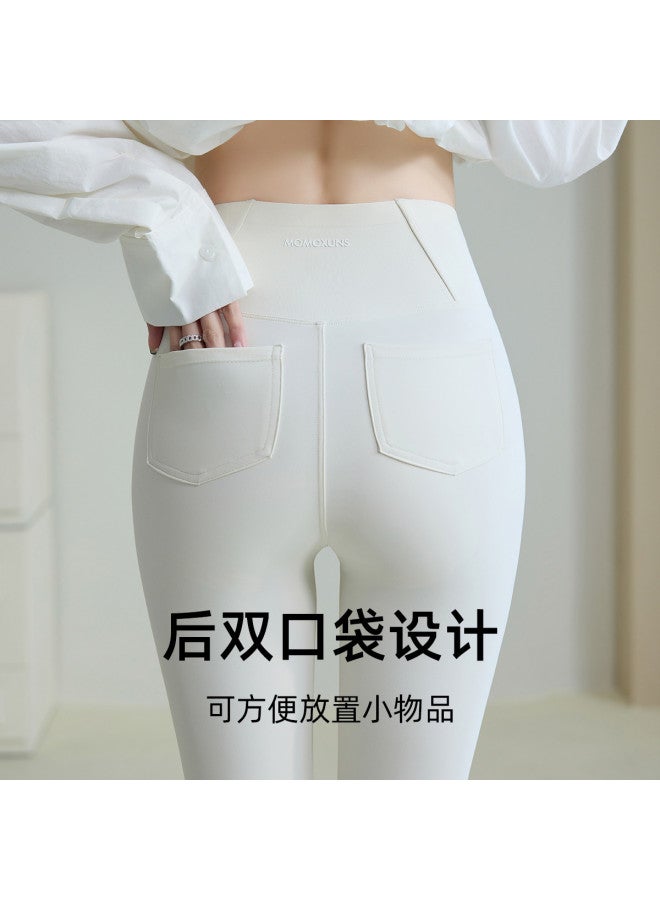 Modal Spring/Summer Wearable Sports Elastic High-Waist Tummy Control Slimming Shark Leggings For Women - Image 5