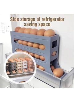 2 Pcs Egg Holder for Fridge, 4-Layer Automatic Egg Rolling Dispenser, Holds 30 Eggs Simultaneously, Space Saving Egg Tray for Refrigerator, Works In The Kitchen, Cabinets (White-2pcs) - pzsku/Z7A8E1A75BB55EE4BADC3Z/45/_/1725517957/0aa6b7cb-b129-450a-8936-13143cf229d8