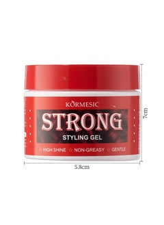 Kormesic Strong Hold Styling Gel for Women 140g - Firm & Long-Lasting  - Image 2
