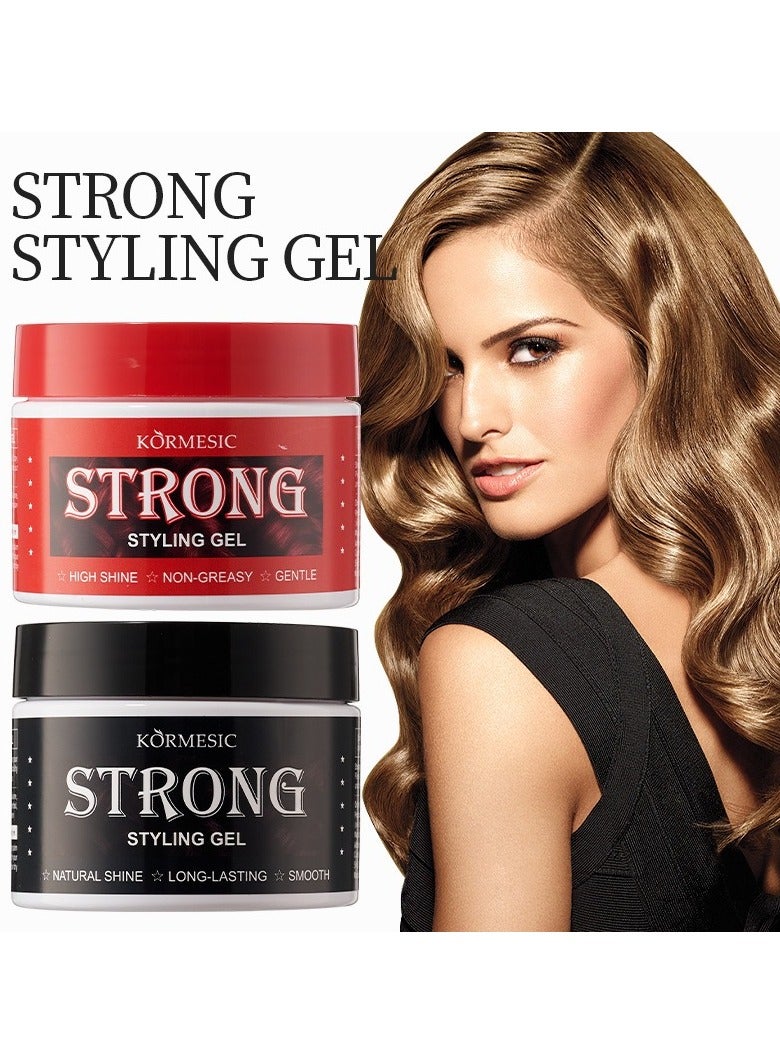 Kormesic Strong Hold Styling Gel for Women 140g - Firm & Long-Lasting - Image 5