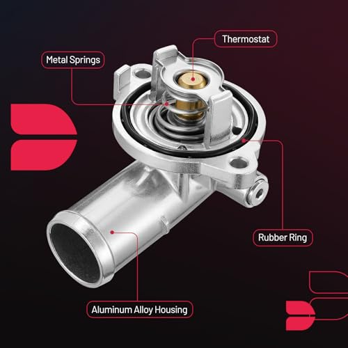 BDFHYK 902-3035 Upgrade Aluminium Coolant Thermostat Housing Assembly Compatible with Chrysler 2011-2022 300,Compatible with Dodge 2011-2022 Challenger Charger 3.6L Replace 5184977AD 5184977AE 824-203 - Image 2