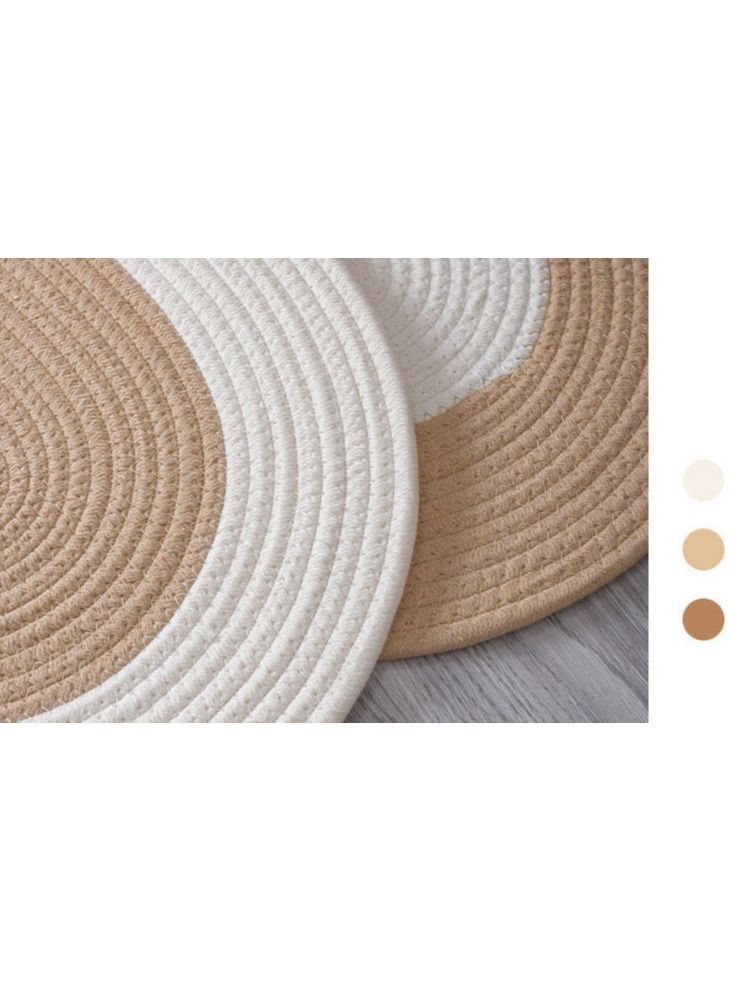 Hand Woven Jute Tassel Living Room Carpet With Anti Slip Bottom (Size 70×40CM) - Image 4