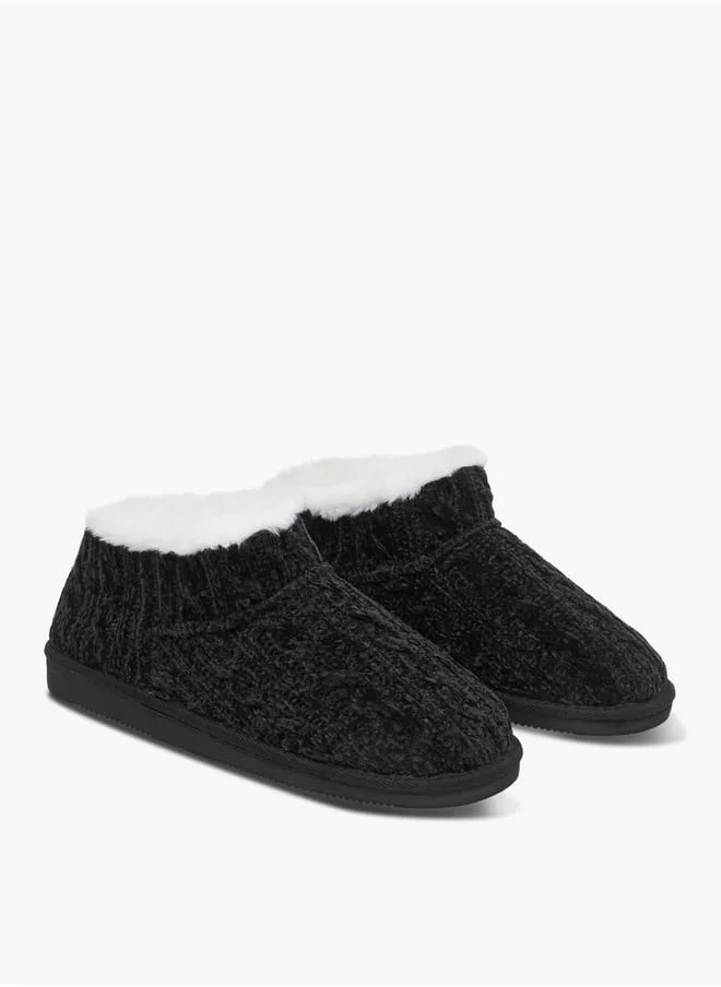 Le Confort Textured Slip-On Bedroom Slippers