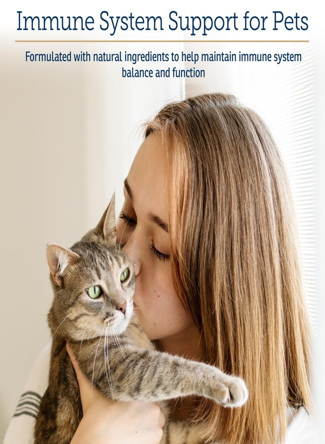 ركس فيتامينز مكمل غذائي Rx Vitamins لدعم المناعة، لدعم مناعة الكلاب والقطط - 60 قرصًا مع فطر شيتاكي، وأرابينوجالاكتان، ولوتين - - Image 2