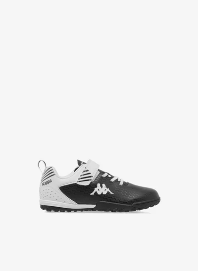 Kappa Boys' Logo Print Football Shoes with Hook and Loop Closure