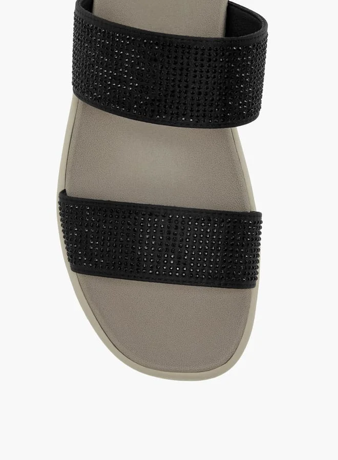 Paprika BLACK Women Embellished Slip-On Sandals Ramadan Collection for Women | Best Price UAE