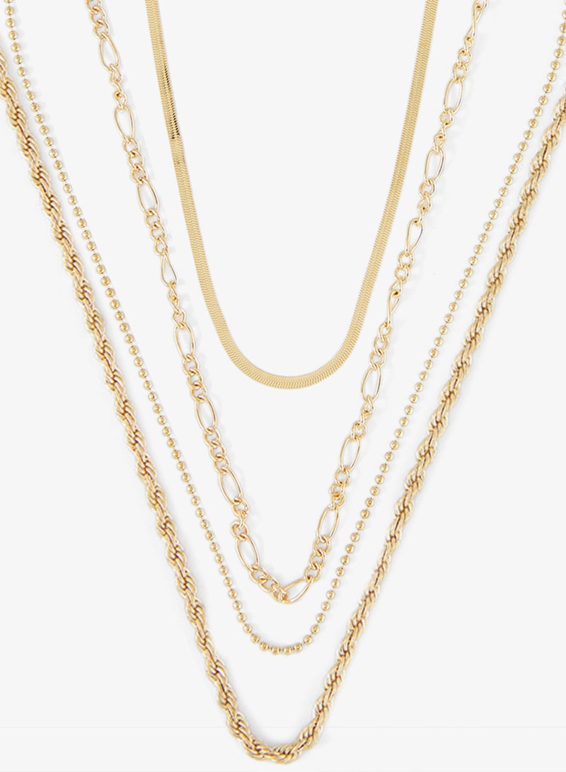 جينجر قلادة سلسلة قلب متعددة الطبقات - Image 1