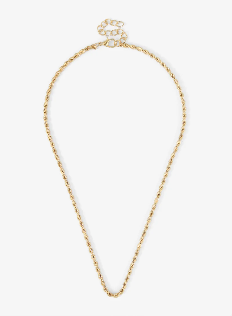 Ginger Multi layered Heart Chain Necklace