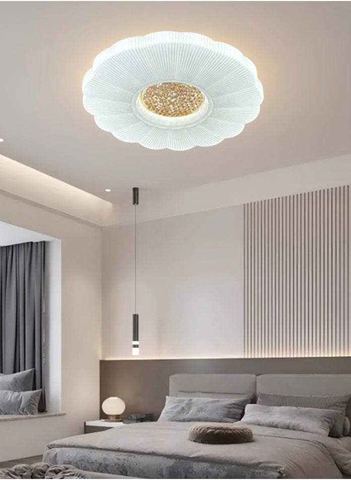 MODI Modern LED Ceiling Light 80W, 3 Color Changing Flush Mount Fixture, 6000LM Super Bright, Round PVC Ceiling Lamp for Bedroom, Living Room, Kitchen, Office Lighting - Image 3