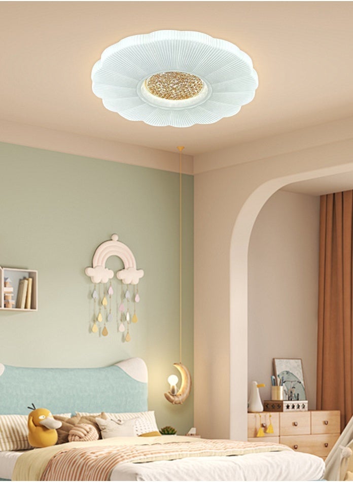 مودي مصباح سقف LED حديث بقوة 80 وات، تركيب مدمج بثلاثة ألوان متغيرة، 6000 لومن، مصباح سقف دائري من البولي فينيل كلوريد لغرفة النوم، غرفة المعيشة، المطبخ، إضاءة المكتب - Image 1