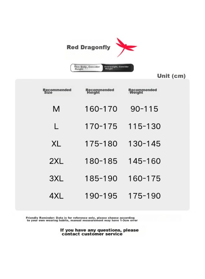 Red Dragonfly Men's Long-sleeve Shirt, Formal And Casual Wear, Comfortable Bamboo Fiber, Simple Versatile Base Layer, Black, 3XL - Image 3