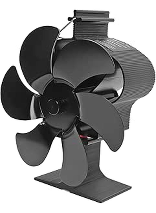 Walfont 6 Blade Heat Powered Fireplace Fan Non Electric Self Starting Stove Circulating Blower For Home Indoor Use - Image 1