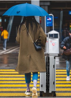 CABINPRO مجموعة حقائب سفر خفيفة الوزن بإطار من الألومنيوم مكونة من 3 حقائب سفر صلبة من البولي كربونات مع 4 عجلات دوارة مزدوجة 360 درجة CP001 فضية  - Image 3