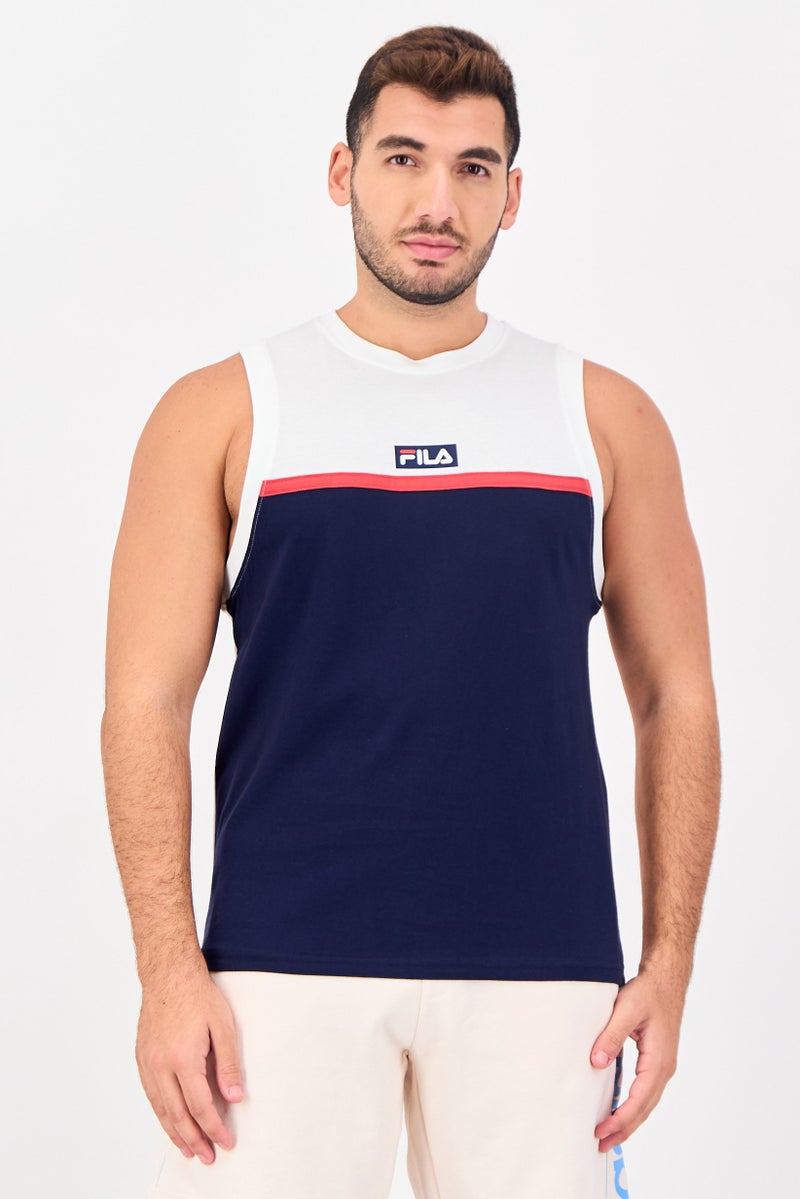 FILA Men Sportswear Fit Sleeveless Outdoor Vests, Multicolor - Image 1