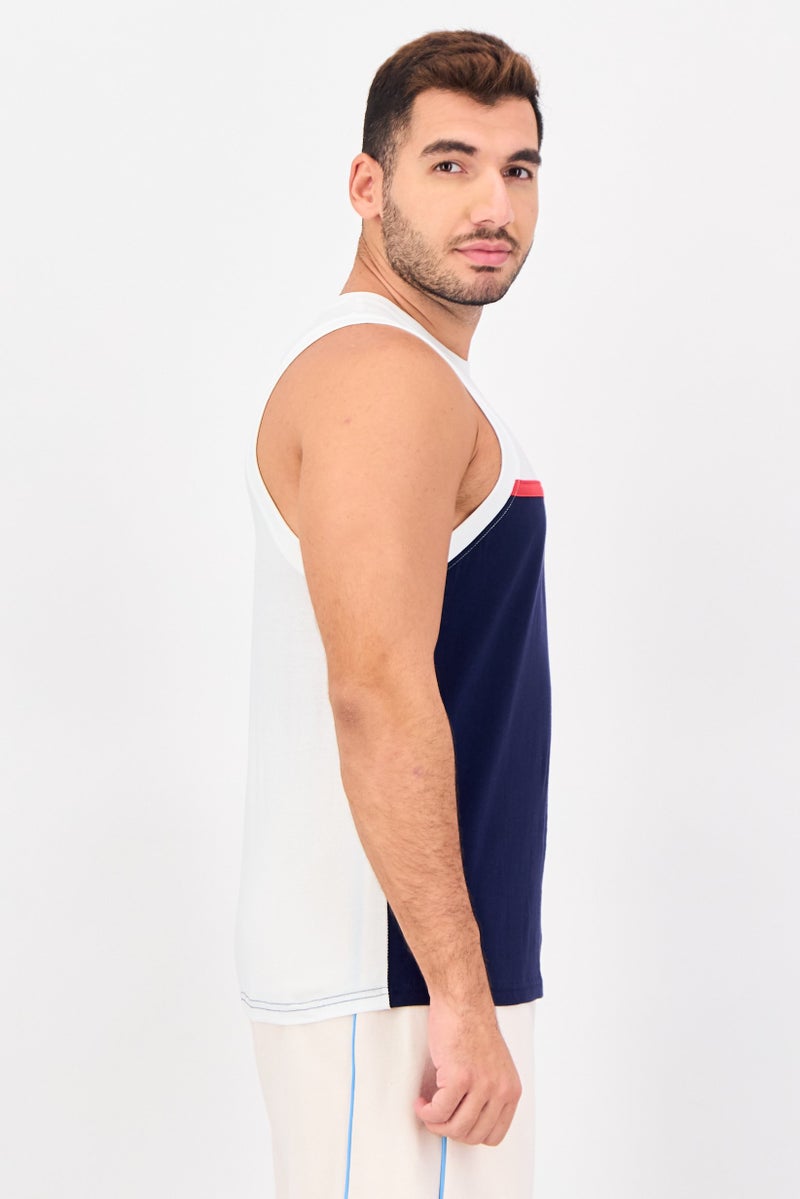 FILA Men Sportswear Fit Sleeveless Outdoor Vests, Multicolor - Image 2