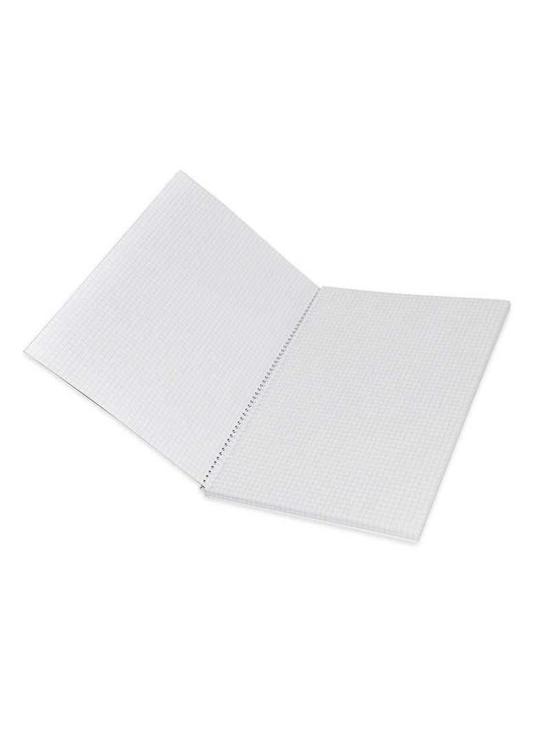 FIS 10-Piece FIS Spiral Notebook Soft Cover A4, 5mm Square, 80-Sheets - FSNB5A480SH5 - Image 2