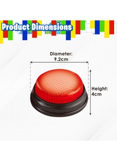 Home Smart Home Smart Answer Buzzer Set of 4 Lights & Sound Buzzer for Quiz Game Assorted Colored Classroom activity and Show Game  - Image 3