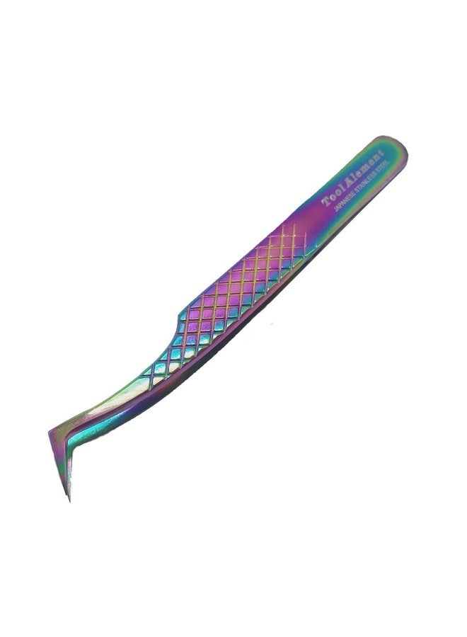 Tool Alement Japan Stainless Steel Plasma Coating 12cm Axe Tips Eyelash Tweezer R-JP11-4002 - Image 1