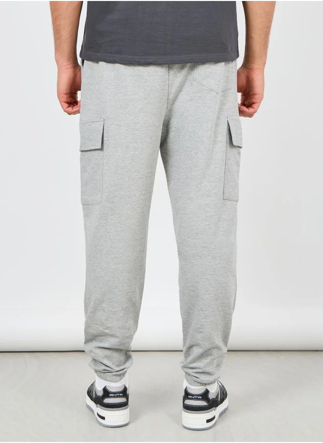 Styli Oversized Melange Cargo Cuff Jogger