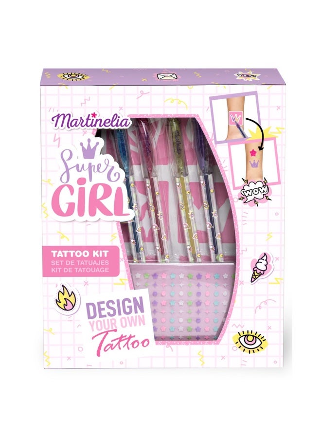 Martinelia Super Girl Design Your Own Tattoo Kit (Set of 11) - Image 1
