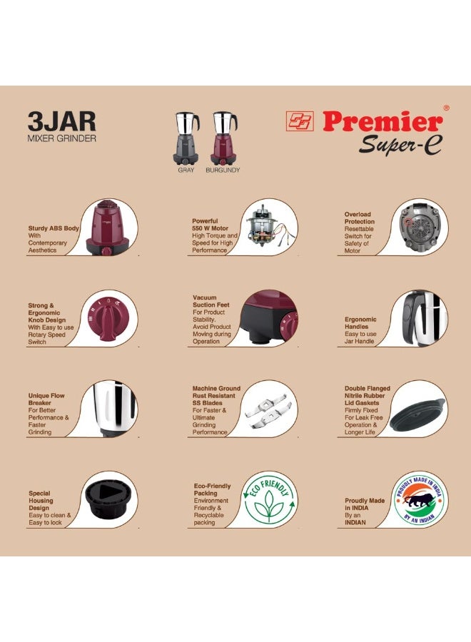 Premier Super E Mixer Grinder MG5165 - Image 2