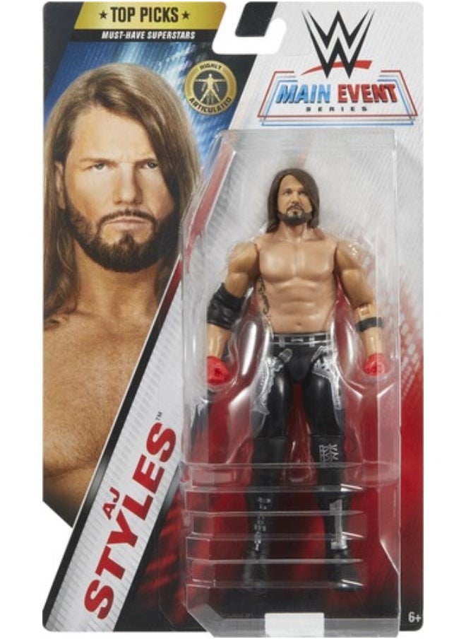 WWE WWE Main Event Top Picks Action Figure - AJ Styles  - Image 4