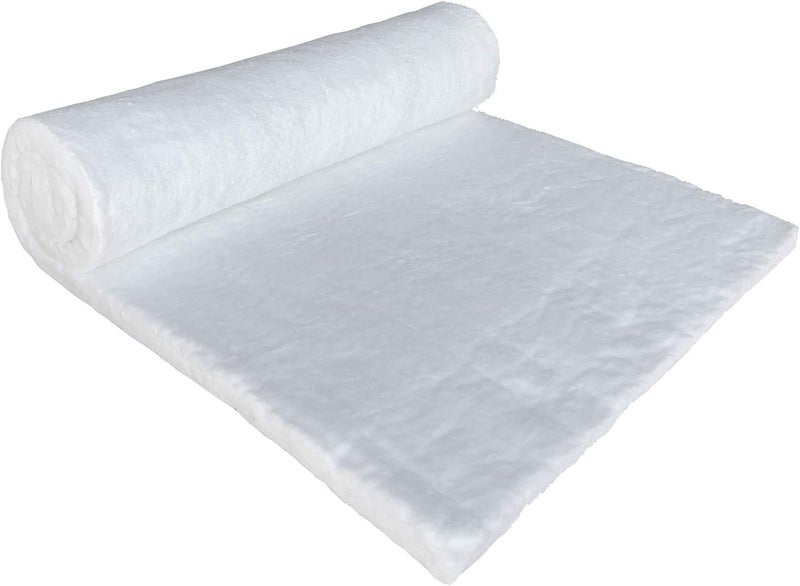 CeraTex Ceramic Fiber Blanket Insulation Enhanced 8# Density 1" x 24" x 60", 2300°F High Temperature Insulation for Kiln Stove Furnace Glass Fusing Pizza Oven - Image 1