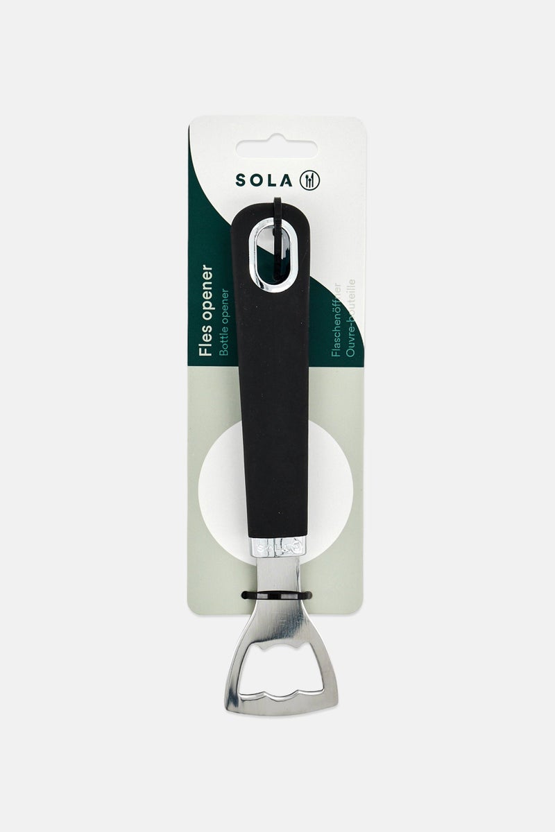 SOLA Bottle  Stainless Steel Opener, Black - Image 1