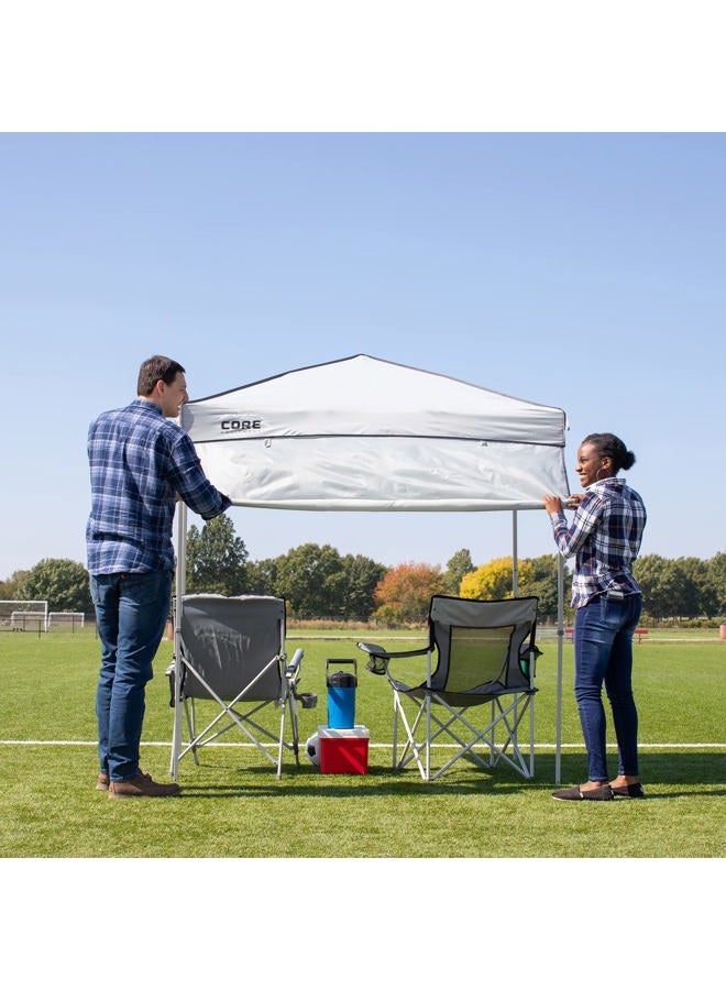 Core 6' x 4' INSTANT CANOPY WITH HALF SUN WALL - Image 2