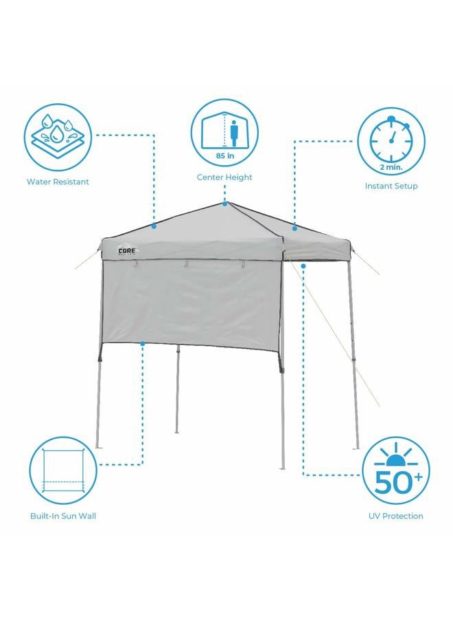 Core 6' x 4' INSTANT CANOPY WITH HALF SUN WALL - Image 4