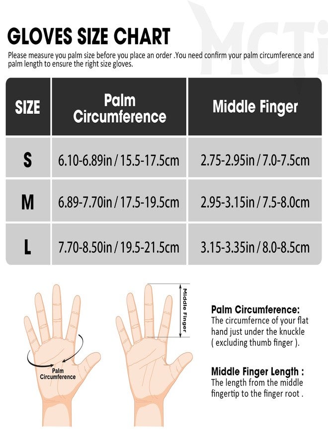 MCTi Ski Mittens Women's Snow Mitten Ski Clothes Touch Screen Waterproof Insulated Quilted Mitts with Hidden Zipper - Image 5