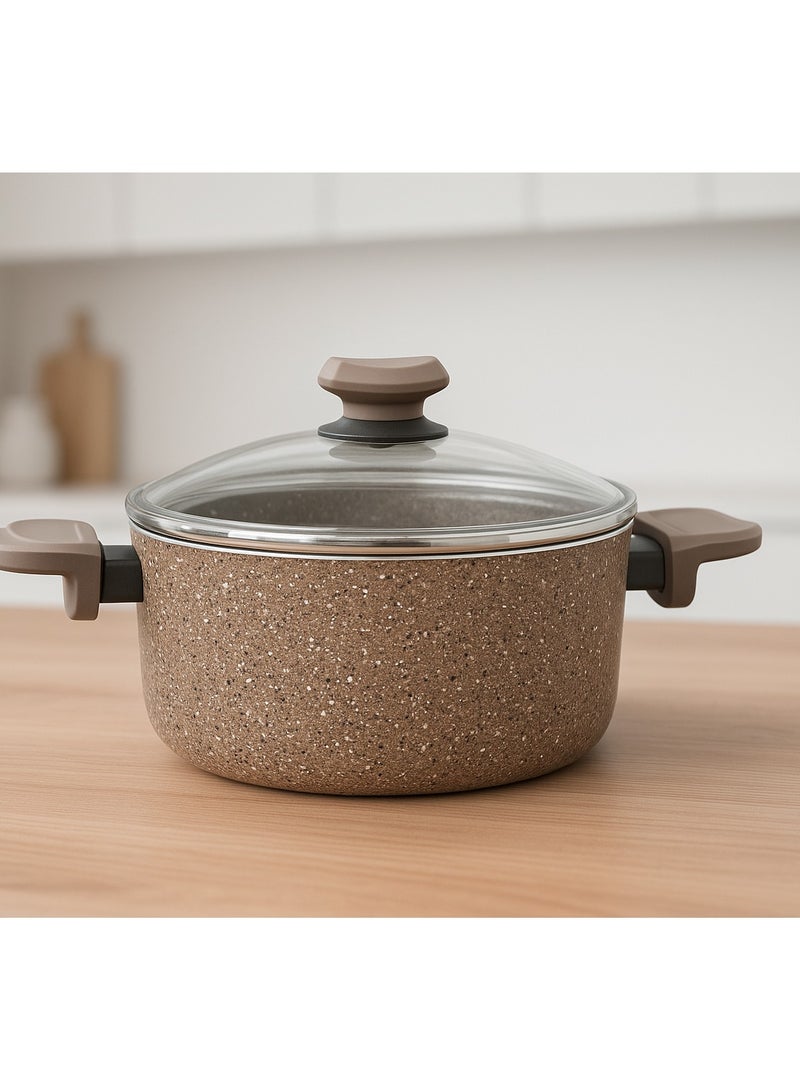 او ام اس OMS 3110 – كسرولة جرانيت 26 سم غير لاصقة. صنع في تركيا - Image 2