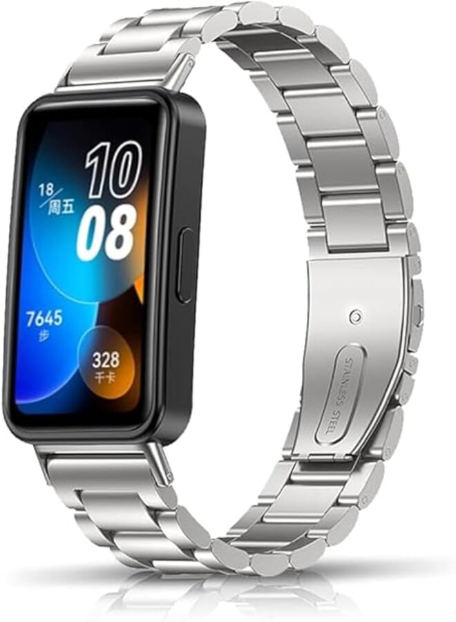 Next store Metal Strap Compatible with Huawei Honor Band 8 Stainless Steel Adjustable Strap Fashion